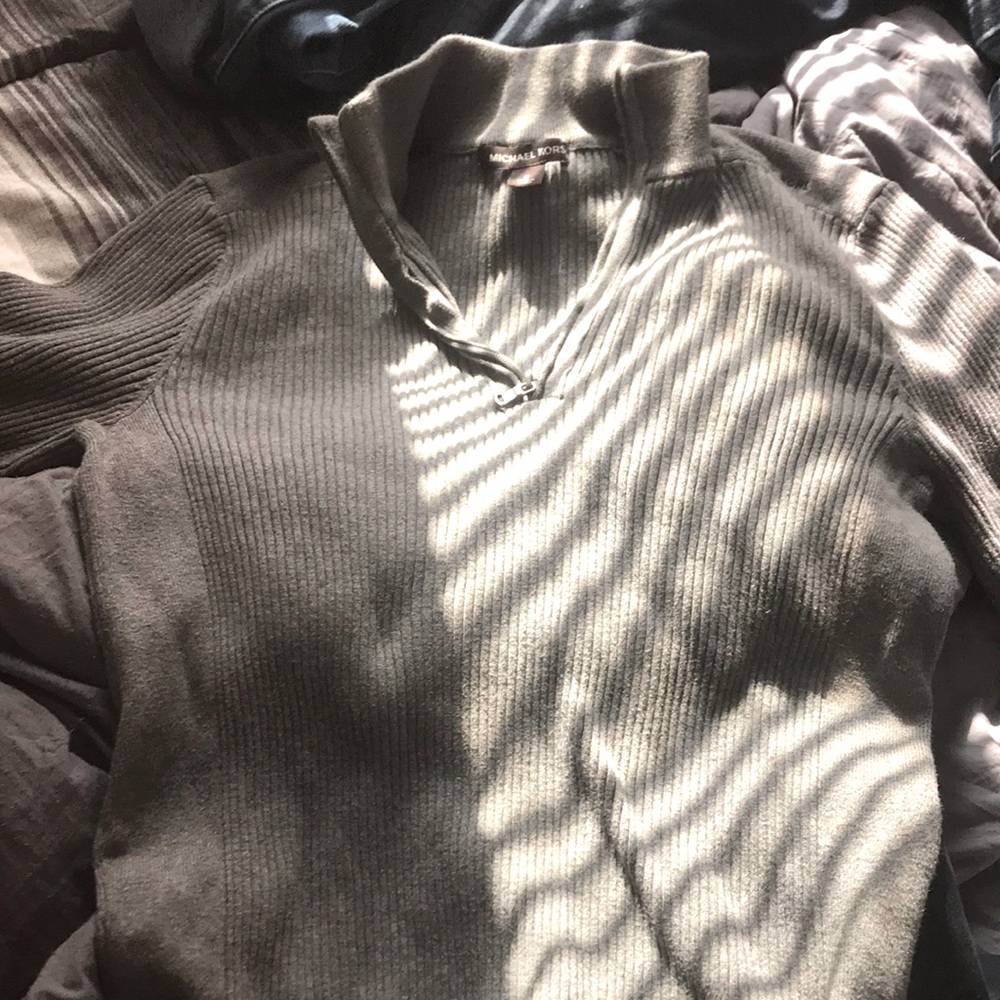 Michael kors zip turtleneck